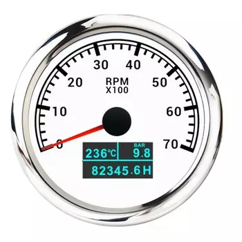 Цифровой тахометр для лодок, HD 85 мм 3 в 1, 3000/4000/6000/8000 об/мин