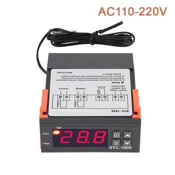 Цифровой термостат JINHF DC12V/DC24V/AC110-220V