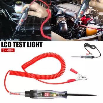 Цифровой тестер цепи с ЖК-дисплеем, 3-48 В