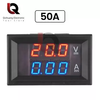 Цифровой вольтметр-амперметр OCOCKIC 4.5-30В 30/50А