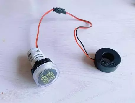 Цифровой вольтметр-амперметр VIDONIA 22мм