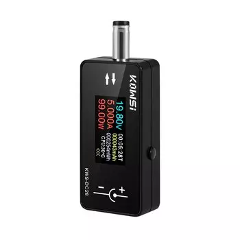 Цифровой вольтметр, измеритель мощности постоянного тока 4-30 В 0-12 А, монитор напряжения и тока, детектор емкости аккумулятора, тестер интерфейса постоянного тока 5,5*2,5