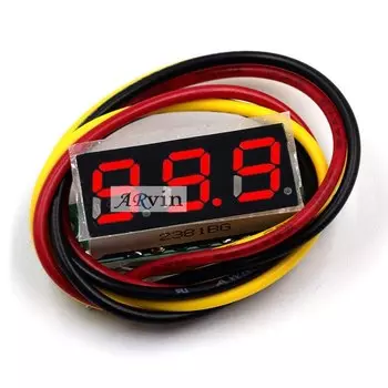 Цифровой вольтметр LED 0-100В