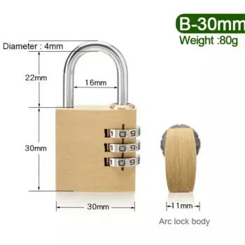 Цифровой замок Cadeado, латунь