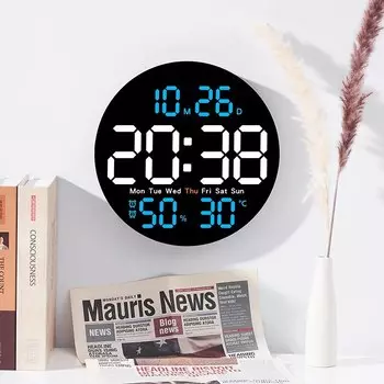 Цифровые настенные часы 10 дюймов