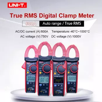 Цифровые токоизмерительные клещи UNI-T UT216 Series True RMS, дисплей с 6000 отсчетом, а, максимальный/Минимальный/относительный режимы, Бесконтактное тестирование напряжения переменного тока