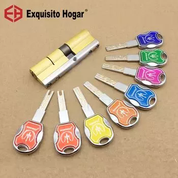 Цилиндр замка EXQUISITO HOGAR латунный с двумя ключами