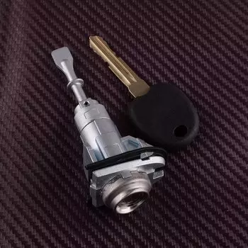 Цилиндр замка передней двери автомобиля с одним ключом, серебристый цинковый сплав, подходит для Kia Forte Koup 2010 2011 2012 2013 819701MA00