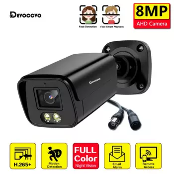 Цилиндрическая камера видеонаблюдения 4K, AHD, CCTV, BNC, с функцией распознавания лица, XMEYE, аналоговая камера безопасности 8 Мп, наружная цветная камера ночного видения, камера видеонаблюдения