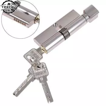 Цилиндрический замок латунный 70 мм 3 ключа