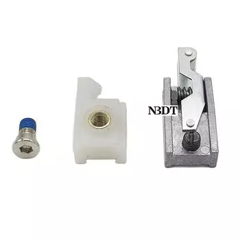 Цинковый пружинный дверной упор с нейлоновым крючком для скрытия двери