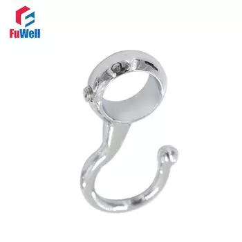 Цинковый сплав диаметром 25 мм, 6 шт. Крючки для труб, вешалка для кухонного шкафа, одежды, Домашний Органайзер, вешалка для пальто, водонепроницаемый крючок