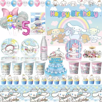 Cinnamoroll бумажная посуда для детского праздника