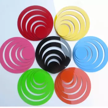 Акриловые наклейки на стену Colorful Life, 25 шт