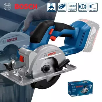 Электрическая циркулярная пила BOSCH GKS 18V-44, 18 в, бесщеточная, 125 мм, многоугольный Столярный электроинструмент, режущая машина Bosch стандарта