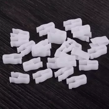 CITALL Универсальный 50 шт. Автомобильная белая пластиковая приборная панель Фиксатор приборной панели заклепки формовочный зажим 6 мм отверстие автомобильные аксессуары