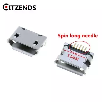 CITZENDS Micro USB 5pin длинная игла 5,9 мм разъем для телефона Android