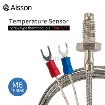 CKCTINNER Датчик термопары K/E тип М6 1-5 м