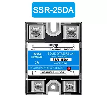 CKCTINNER SSR однофазное твердотельное реле 10/25/40A 220V