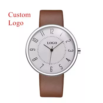 CL020 Пользовательские ваши собственные часы фирменное наименование унисекс минималистичные часы фирменный логотип женские кожаные часы
