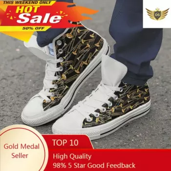 Classic Instrument Sport Sneakers Fashion High Quality High-top Shoes Custom Design Durable Lace-up Round Toe Кроссовки Мужские