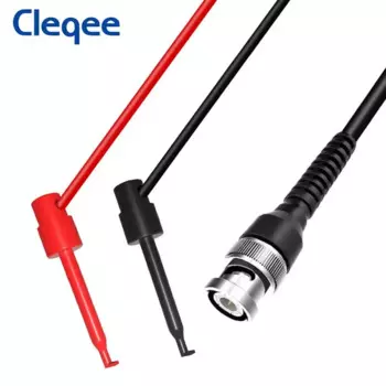 CLEQEE Cleqee P1007 черный/красный коаксиальный кабель BNC 120 см