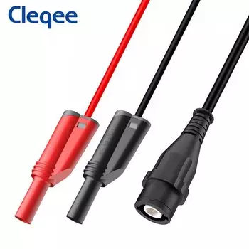 CLEQEE Cleqee P1204 кабель RG58 BNC-два банана 120см