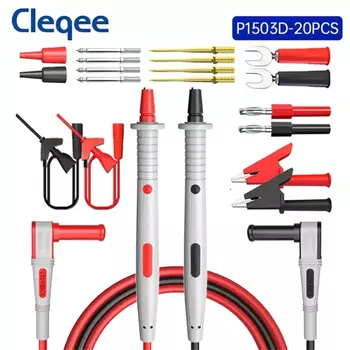 CLEQEE Мультиметр-зонды P1502/P1503 черные/красные