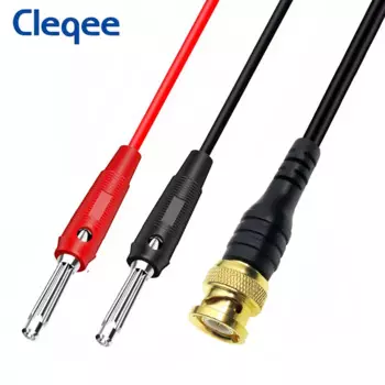 CLEQEE P1067 Провод измерительный BNC-банан 120см