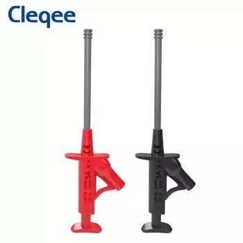 Cleqee P30042 2 шт. многофункциональный изолированный быстрый тестовый зажим для крючка 1000 В электрический гибкий зонд Testi аксессуары для инструментов