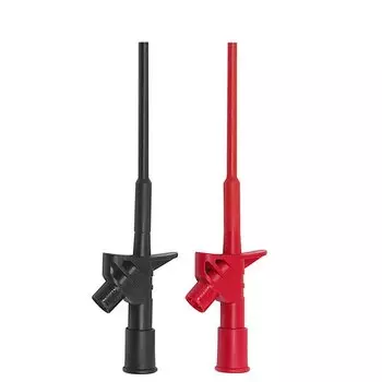 Cleqee P5004 2 шт. быстрый тест крюк зажим изолированный тестовый зонд с разъемом 4 мм профессиональные Высоковольтные электрические DIY аксессуары