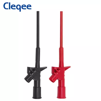 Cleqee P5004 2 шт. профессиональный тестовый зажим с крючком 10A 1000 В изолированный высоковольтный зонд для быстрого тестирования инструменты для электрических испытаний