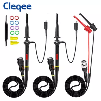 CLEQEE Зонды осциллографа P2100 + крючки P1007B