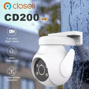 Closeli CD200 4MP уличная Wi-Fi камера IP66 360o умное отслеживание охранное наблюдение ночного видения двусторонняя связь водонепроницаемая камера