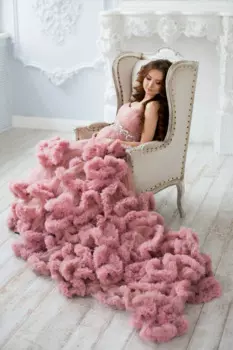 CloverBridal, лиловый тюль, длинная юбка со шлейфом и оборками, сексуальное платье для беременных на выпускной, облачные платья для беременных женщин, фотосессия WP9715
