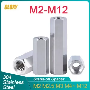 CLOXY Болты из нержавеющей стали 304 M2-M12 с шестигранными гайками