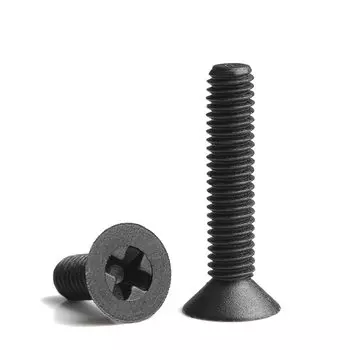 CLOXY черные/белые нейлоновые винты с потайной головкой M2-M8 4-40мм