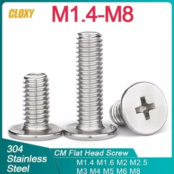 CLOXY Нержавеющие крестовые болты M1.4-M8