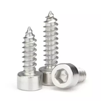 304 нержавеющая сталь/черная углеродистая сталь, Шестигранная головка с шестигранным углублением, головка, Самонарезающий винт стандарта M2 M2.6 M3 M3.5 M4 M5