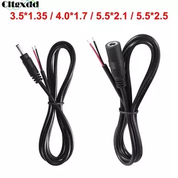 Cltgxdd DC 3,5*1,35 4,0*1,7 5,5*2,1 5,5*2,5 Штекерный разъем питания «сделай сам» кабель для зарядки линии мониторинга удлинитель питания