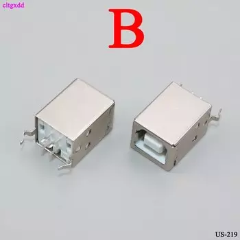 cltgxdd USB 2.0 разъем женский тип B 90 градусов