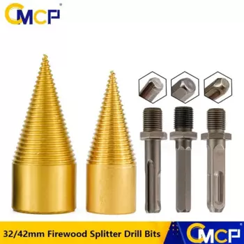 CMCP 32/42 мм разделитель для дрова сверла с круглым/шестигранным/квадратным хвостовиком конусные сверла для древесины Деревообрабатывающие инструменты