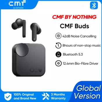 CMF от Nothing Buds Наушники Беспроводные Bluetooth 42 дБ ANC Активное шумоподавление с режимом прозрачности IP54 Bluetooth 5.3