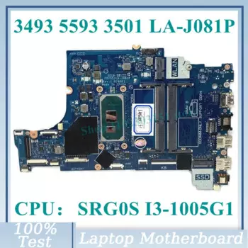 CN-052X6W 052X6W 52X6W W/ SRG0S I3-1005G 1 CPU материнская плата FDI55- LA-J081P для DELL 3493 3593 100% Материнская плата ноутбука полностью протестирована ОК