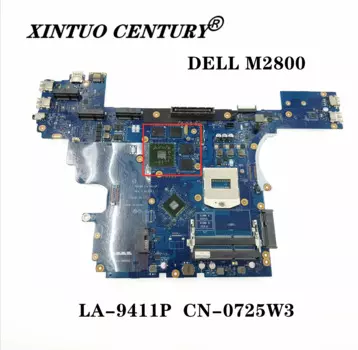 CN-0725W3 0725W3 725W3 для ноутбука DELL M2800 материнская плата VALA0 LA-9411P HD8790M/W4170M 2 Гб DDR3L 100% протестированная работа