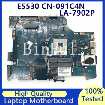 CN-091C4N 091C4N 91C4N Mainboard For E5530 Laptop Motherboard QXW10 LA-7902P With SLJ8C HM77 LA-7902P100% Fully Tested Good