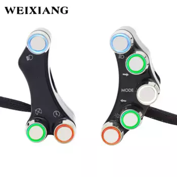 CNC алюминиевый сплав мотоциклетные переключатели 7/8 "22 мм крепление на руль Фары сигнал поворота Противотуманные фары сигнал ВКЛ./ВЫКЛ. Переключатель