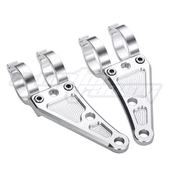 CNC мотоциклетная вилка трубка фара крепление кронштейн зажим 27 мм 30 мм 31 мм 32 мм 33 мм 35 мм 36 мм 37 мм 38 мм 39 мм 41 мм 43 мм Серебристый M10