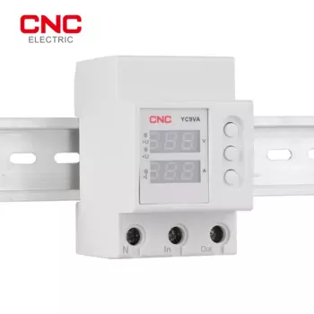 Реле напряжения и тока CNC YC9VA DIN-рейка