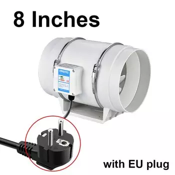 CNMAWAY 8-дюймовый пластиковый вытяжной вентилятор 220В